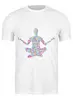 Заказать мужскую футболку в Москве. Футболка классическая Медитация Йога Арт от MariYang  - готовые дизайны и нанесение принтов.