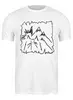 Заказать мужскую футболку в Москве. Футболка классическая Cat and Mountains от oneredfoxstore@gmail.com - готовые дизайны и нанесение принтов.