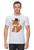 Заказать мужскую футболку в Москве. Футболка классическая Лисичка от originals - готовые дизайны и нанесение принтов.