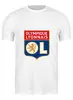 Заказать мужскую футболку в Москве. Футболка классическая Olympique Lyonnais от THE_NISE  - готовые дизайны и нанесение принтов.
