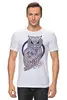 Заказать мужскую футболку в Москве. Футболка классическая CELTIC OWL от RAIDHO  - готовые дизайны и нанесение принтов.