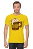 Заказать мужскую футболку в Москве. Футболка классическая  Пиво пенное от ПРИНТЫ ПЕЧАТЬ  - готовые дизайны и нанесение принтов.