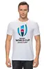 Заказать мужскую футболку в Москве. Футболка классическая Rugby world cup 2019 от rugby - готовые дизайны и нанесение принтов.