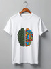 Заказать мужскую футболку в Москве. Футболка классическая Brain от YellowCloverShop - готовые дизайны и нанесение принтов.