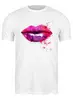 Заказать мужскую футболку в Москве. Футболка классическая Губы / Lips Patrice Murciano от KinoArt - готовые дизайны и нанесение принтов.