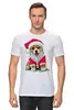 Заказать мужскую футболку в Москве. Футболка классическая Собака - Символ Нового Года от balden - готовые дизайны и нанесение принтов.