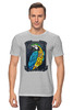 Заказать мужскую футболку в Москве. Футболка классическая Попугай  от Print design  - готовые дизайны и нанесение принтов.