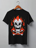 Заказать мужскую футболку в Москве. Футболка классическая Skull Flame от balden - готовые дизайны и нанесение принтов.