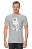 Заказать мужскую футболку в Москве. Футболка классическая Cats Here от oneredfoxstore@gmail.com - готовые дизайны и нанесение принтов.