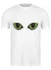 Заказать мужскую футболку в Москве. Футболка классическая Глаза кота сквозь смотрят от PolinaPo - готовые дизайны и нанесение принтов.