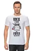 Заказать мужскую футболку в Москве. Футболка классическая Rock is Dead от geekbox - готовые дизайны и нанесение принтов.