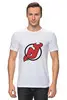 Заказать мужскую футболку в Москве. Футболка классическая New Jersey Devils от BURNSHIRTS - готовые дизайны и нанесение принтов.