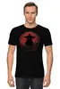 Заказать мужскую футболку в Москве. Футболка классическая Samurai Cat от oneredfoxstore@gmail.com - готовые дизайны и нанесение принтов.