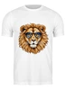 Заказать мужскую футболку в Москве. Футболка классическая Стильный лев в очках от Мурад Мокран - готовые дизайны и нанесение принтов.