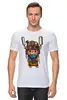 Заказать мужскую футболку в Москве. Футболка классическая ☮ Bear Blogger ☮ от balden - готовые дизайны и нанесение принтов.