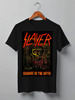 Заказать мужскую футболку в Москве. Футболка классическая Slayer-Season In The Abyss 1990 от Илья - готовые дизайны и нанесение принтов.