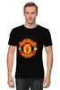 Заказать мужскую футболку в Москве. Футболка классическая Manchester United от margo23 - готовые дизайны и нанесение принтов.