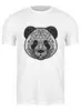 Заказать мужскую футболку в Москве. Футболка классическая Узорная панда от ISliM - готовые дизайны и нанесение принтов.
