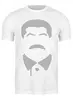 Заказать мужскую футболку в Москве. Футболка классическая Сталин от Павел Азаренков - готовые дизайны и нанесение принтов.
