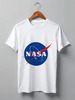 Заказать мужскую футболку в Москве. Футболка классическая Nasa space от YellowCloverShop - готовые дизайны и нанесение принтов.