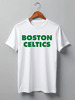 Заказать мужскую футболку в Москве. Футболка классическая Boston Celtics белая от oldmasta@gmail.com - готовые дизайны и нанесение принтов.