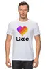 Заказать мужскую футболку в Москве. Футболка классическая Likee  от DESIGNER   - готовые дизайны и нанесение принтов.