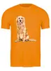Заказать мужскую футболку в Москве. Футболка классическая Dog Golden Retriever от T-shirt print  - готовые дизайны и нанесение принтов.