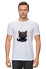 Заказать мужскую футболку в Москве. Футболка классическая Черная кошка от datoxy@ukr.net - готовые дизайны и нанесение принтов.