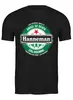 Заказать мужскую футболку в Москве. Футболка классическая hanneman heineken от Aleksey Melnick - готовые дизайны и нанесение принтов.
