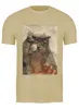 Заказать мужскую футболку в Москве. Футболка классическая Грустный кот от grafikamaria@gmail.com - готовые дизайны и нанесение принтов.