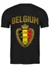 Заказать мужскую футболку в Москве. Футболка классическая Сборная Бельгии от geekbox - готовые дизайны и нанесение принтов.
