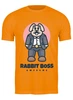 Заказать мужскую футболку в Москве. Футболка классическая Кролик Босс от skynatural - готовые дизайны и нанесение принтов.