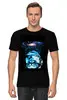 Заказать мужскую футболку в Москве. Футболка классическая  Кот космонавт от THE_NISE  - готовые дизайны и нанесение принтов.