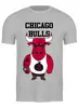 Заказать мужскую футболку в Москве. Футболка классическая Chicago Bulls от dizer - готовые дизайны и нанесение принтов.