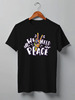 Заказать мужскую футболку в Москве. Футболка классическая "ALL WE NEED IS PEACE" от cooldesign  - готовые дизайны и нанесение принтов.