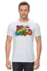 Заказать мужскую футболку в Москве. Футболка классическая МФ2 I Love MSU (Bright) от AR Print - готовые дизайны и нанесение принтов.