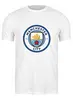 Заказать мужскую футболку в Москве. Футболка классическая Manchester City от THE_NISE  - готовые дизайны и нанесение принтов.