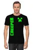 Заказать мужскую футболку в Москве. Футболка классическая MINECRAFT CREEPER от weeert - готовые дизайны и нанесение принтов.