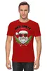Заказать мужскую футболку в Москве. Футболка классическая BadSanta от balden - готовые дизайны и нанесение принтов.