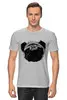 Заказать мужскую футболку в Москве. Футболка классическая Pug Fan Print от gulen - готовые дизайны и нанесение принтов.