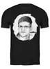Заказать мужскую футболку в Москве. Футболка классическая Edward Snowden от Leichenwagen - готовые дизайны и нанесение принтов.
