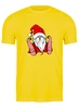 Заказать мужскую футболку в Москве. Футболка классическая Рождественский гном от cooldesign  - готовые дизайны и нанесение принтов.
