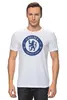 Заказать мужскую футболку в Москве. Футболка классическая Chelsea FC от Сергей Дульнев - готовые дизайны и нанесение принтов.
