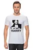 Заказать мужскую футболку в Москве. Футболка классическая Гарри Стайлс  от cherdantcev - готовые дизайны и нанесение принтов.