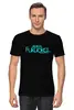 Заказать мужскую футболку в Москве. Футболка классическая Fukuoka University Cyan от JPshirt - готовые дизайны и нанесение принтов.