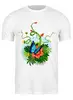 Заказать мужскую футболку в Москве. Футболка классическая Бабочка от starkin - готовые дизайны и нанесение принтов.