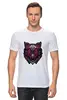 Заказать мужскую футболку в Москве. Футболка классическая Красочный Волк от td-1991@yandex.ru - готовые дизайны и нанесение принтов.