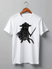 Заказать мужскую футболку в Москве. Футболка классическая Cat Samurai от oneredfoxstore@gmail.com - готовые дизайны и нанесение принтов.