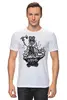 Заказать мужскую футболку в Москве. Футболка классическая Skeleton Art от Leichenwagen - готовые дизайны и нанесение принтов.