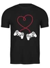 Заказать мужскую футболку в Москве. Футболка классическая Love gamers от skynatural - готовые дизайны и нанесение принтов.